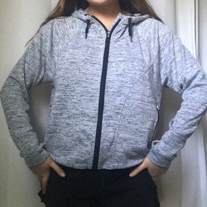 athleta grey running jacket